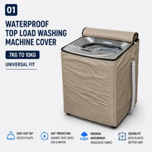 Waterproof Washing Machine Cover 7kg to 10kg Universal Fit