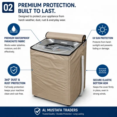 Waterproof Washing Machine Cover Features and UV Rust Protection