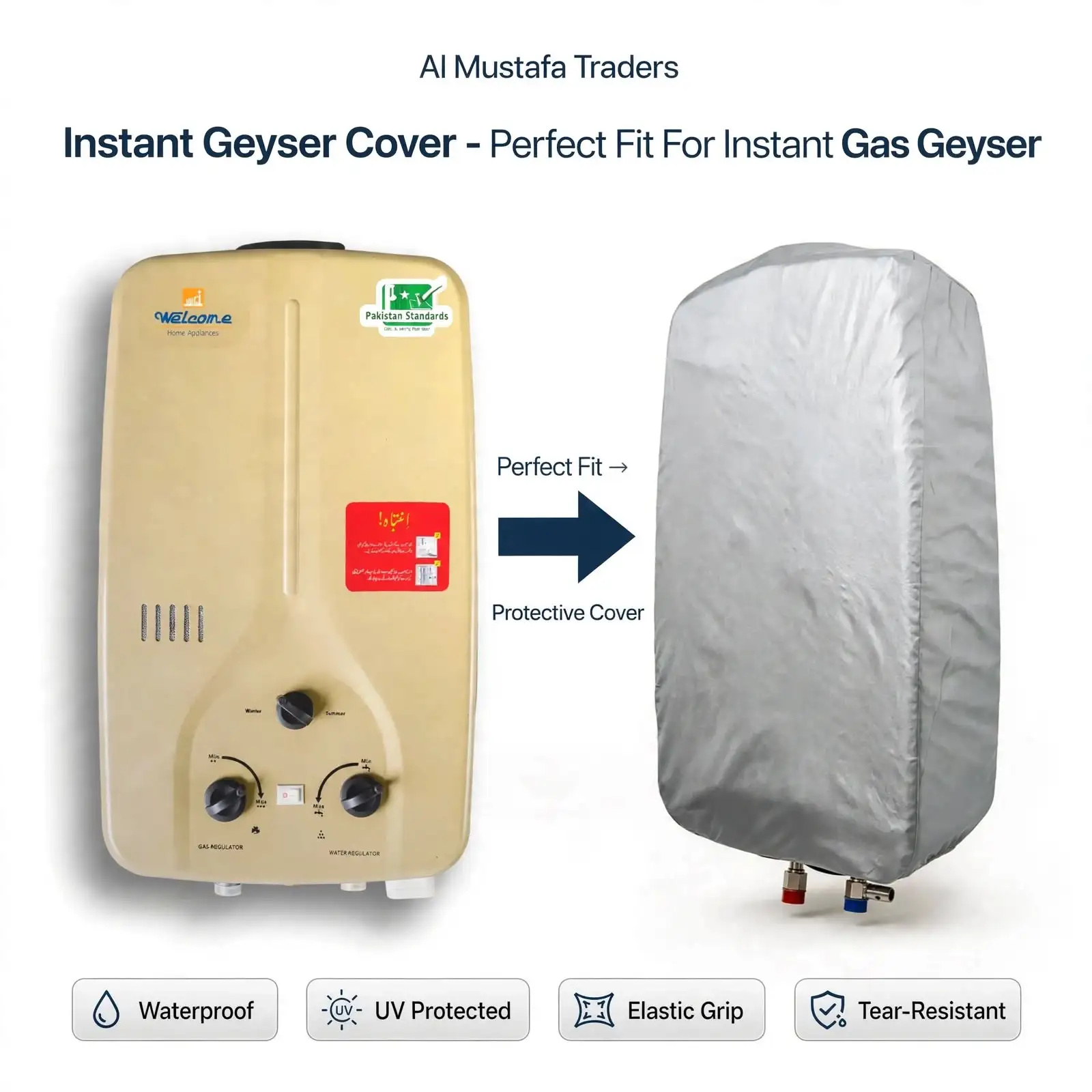Instant Gas Geyser Cover Perfect Fit