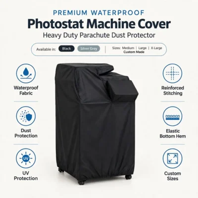 Heavy-duty parachute fabric protection features for office copiers