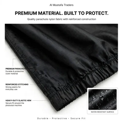 Close-up view of water-resistant parachute fabric texture